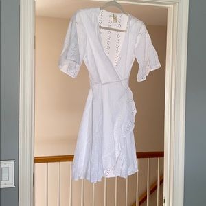 White eyelet dress